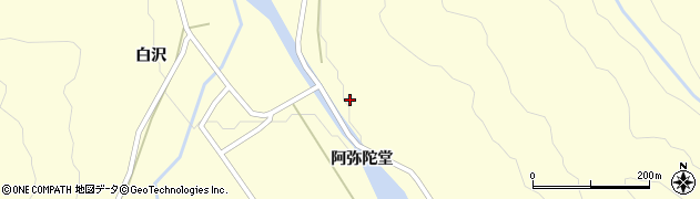 福島県只見町（南会津郡）黒谷（阿弥陀堂）周辺の地図