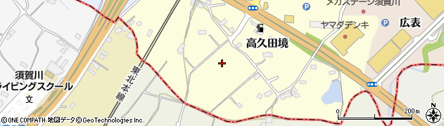 福島県須賀川市高久田境周辺の地図