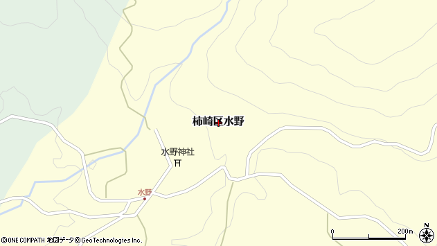 〒949-3372 新潟県上越市柿崎区水野の地図