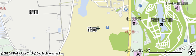 福島県須賀川市花岡周辺の地図