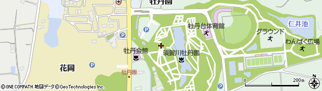 福島県須賀川市牡丹園周辺の地図
