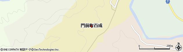 石川県輪島市門前町百成周辺の地図