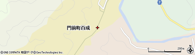 石川県輪島市門前町百成（ロ）周辺の地図