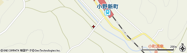 福島県田村郡小野町谷津作馬場周辺の地図