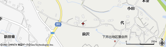 福島県楢葉町（双葉郡）井出（前沢）周辺の地図