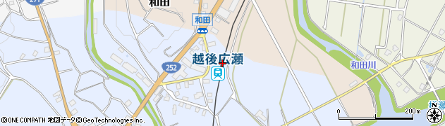 新潟県魚沼市周辺の地図