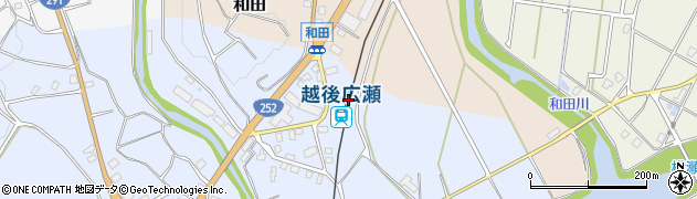 越後広瀬駅周辺の地図
