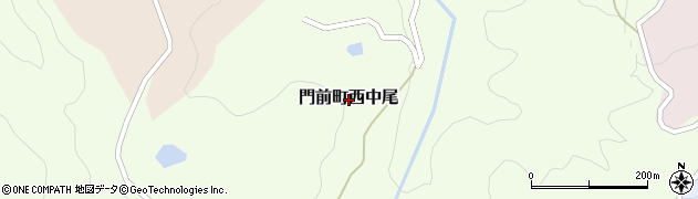 石川県輪島市門前町西中尾周辺の地図