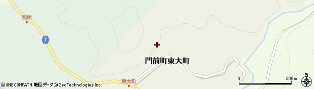 石川県輪島市門前町東大町周辺の地図