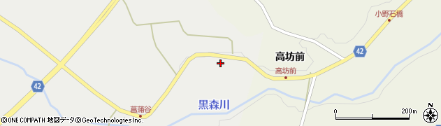 福島県小野町（田村郡）菖蒲谷（前田）周辺の地図