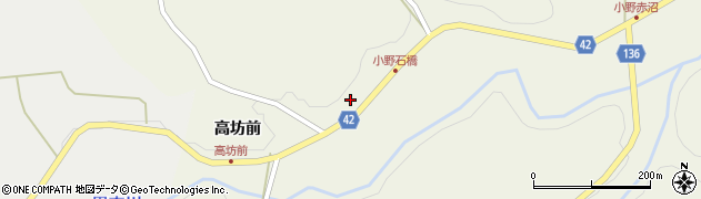 福島県田村郡小野町小野赤沼石橋周辺の地図