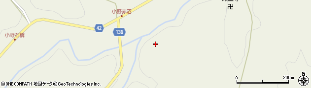 福島県小野町（田村郡）小野赤沼（内堀子）周辺の地図