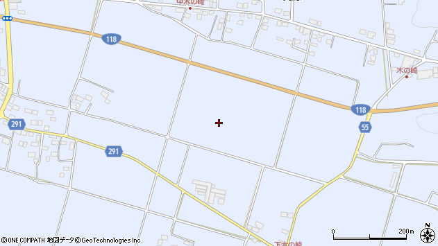 〒962-0122 福島県須賀川市木之崎の地図