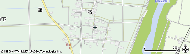 福島県須賀川市和田後町周辺の地図