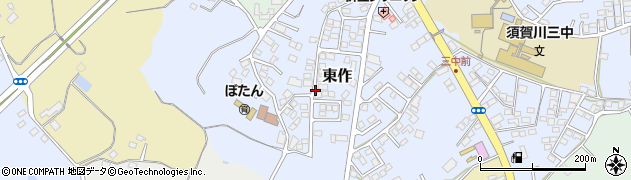 福島県須賀川市東作周辺の地図