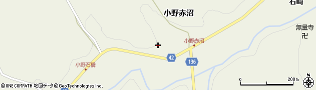 福島県小野町（田村郡）小野赤沼（真新屋）周辺の地図