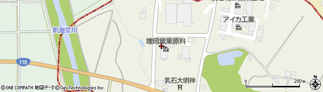 増岡窯業原料株式会社　福島鏡石工場周辺の地図