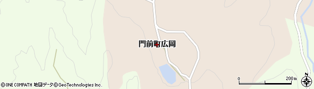 石川県輪島市門前町広岡周辺の地図