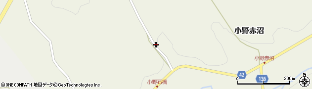 福島県小野町（田村郡）小野赤沼（四郎坊）周辺の地図