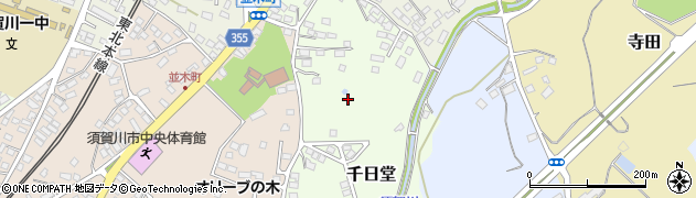福島県須賀川市千日堂周辺の地図