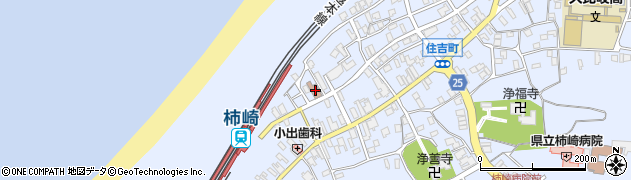 柿崎郵便局周辺の地図