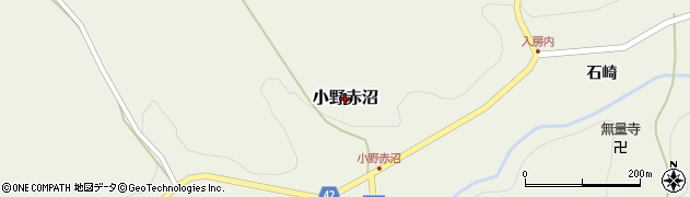 福島県小野町（田村郡）小野赤沼周辺の地図