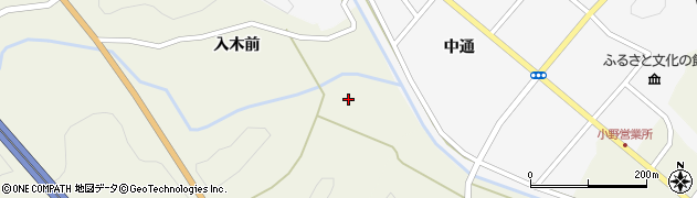 福島県小野町（田村郡）小野赤沼（鳥井平）周辺の地図