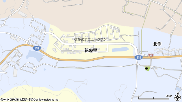 〒962-0126 福島県須賀川市花の里の地図