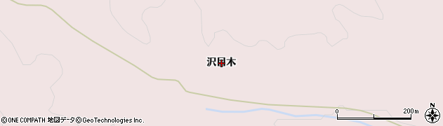 福島県小野町（田村郡）雁股田（沢目木）周辺の地図