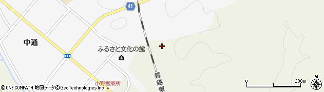 福島県田村郡小野町谷津作鬼石61周辺の地図