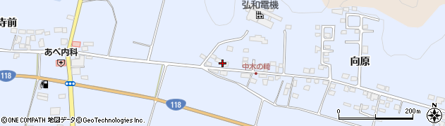 福島県須賀川市木之崎赤池周辺の地図