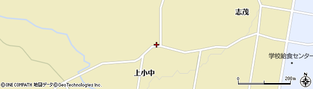 福島県須賀川市小中上小中周辺の地図