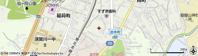 福島県須賀川市南町周辺の地図