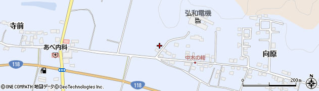 福島県須賀川市木之崎新林周辺の地図