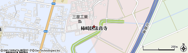 新潟県上越市柿崎区法音寺周辺の地図