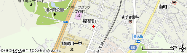福島県須賀川市稲荷町周辺の地図