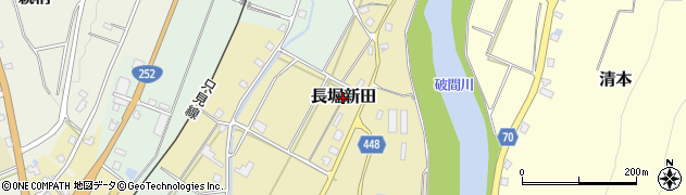新潟県魚沼市長堀新田周辺の地図