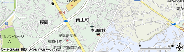 福島県須賀川市南上町190周辺の地図