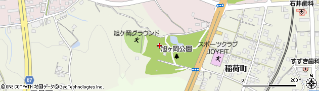 朝日稲荷神社周辺の地図