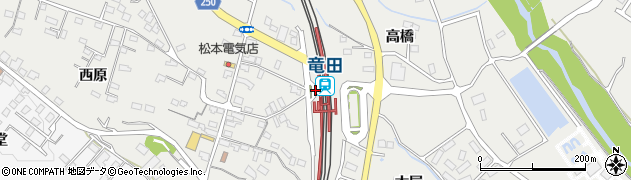 竜田駅周辺の地図