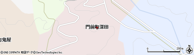 石川県輪島市門前町深田周辺の地図