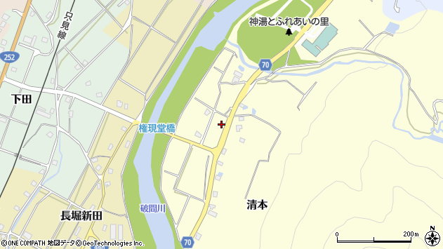 〒946-0107 新潟県魚沼市長堀新田の地図