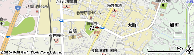 須賀川南町郵便局 ＡＴＭ周辺の地図