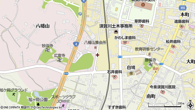 〒962-0839 福島県須賀川市大町の地図