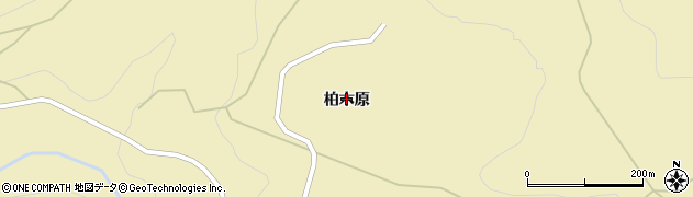 福島県下郷町（南会津郡）白岩（柏木原）周辺の地図