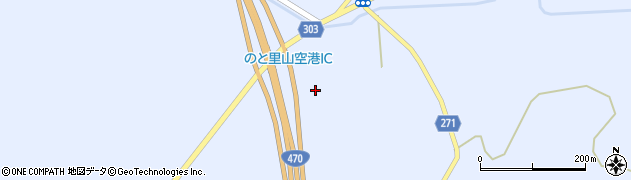 石川県輪島市三井町洲衛出分田周辺の地図