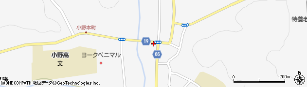 福島県小野町（田村郡）小野新町（横町）周辺の地図