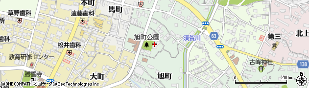 福島県須賀川市旭町195周辺の地図