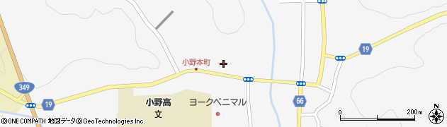 福島県小野町（田村郡）小野新町（本町）周辺の地図