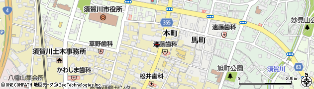 沢井理容店周辺の地図